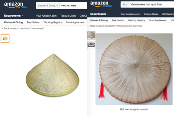 Nón quai thao, nón lá, mũ cói Việt Nam đắt hàng trên Amazon với giá hơn nửa triệu đồng