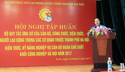 Tuổi trẻ Khối Công nghiệp Hà Nội tập huấn nâng cao nghiệp vụ công tác Đoàn