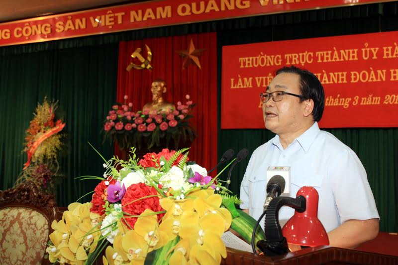 Toàn văn bài phát biểu của đồng chí Bí thư Thành ủy Hoàng Trung Hải tại buổi làm việc với Thành đoàn Hà Nội