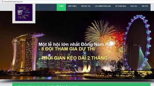 Đề nghị ngăn chặn trang web giả mạo BTC Festival pháo hoa quốc tế