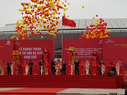 Tỉnh Quảng Ninh: Khánh thành nhà thi đấu đa năng 5.000 chỗ