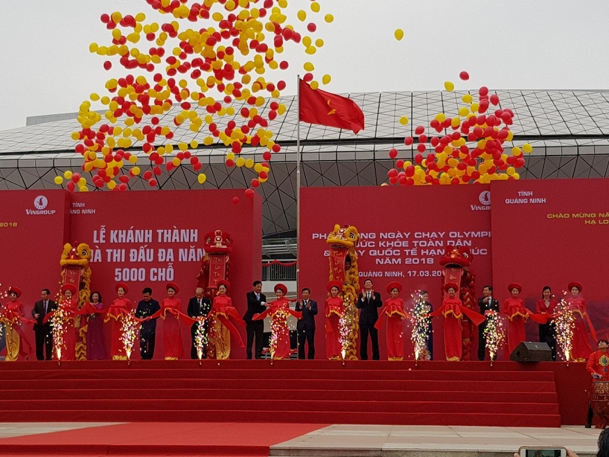 Tỉnh Quảng Ninh: Khánh thành nhà thi đấu đa năng 5.000 chỗ