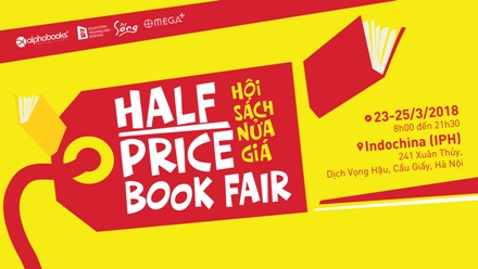 60.000 ấn bản giảm giá  50% tại Ngày hội nửa giá của Alpha Books