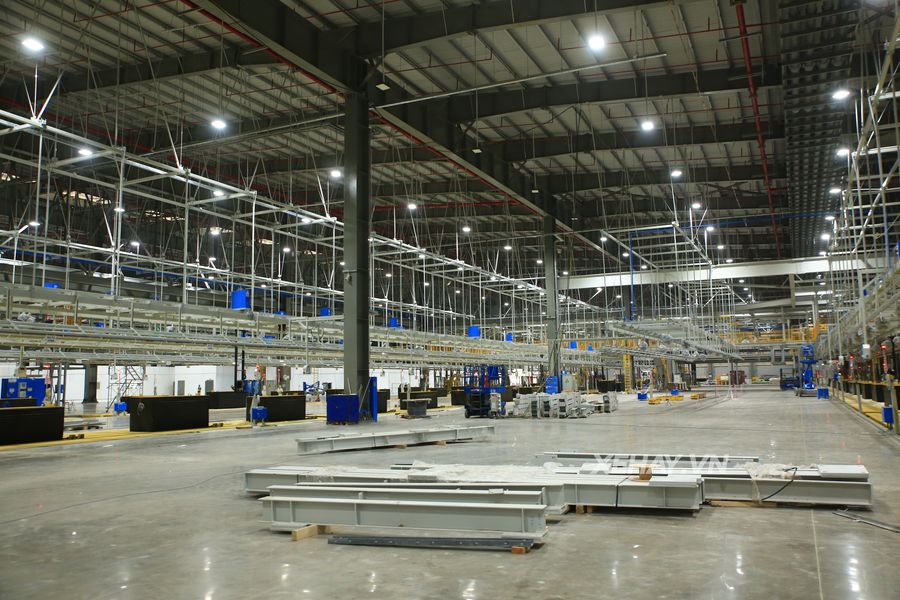 Hôm nay, 3/1, xưởng lắp ráp của nhà máy VinFast chính thức chạy thử