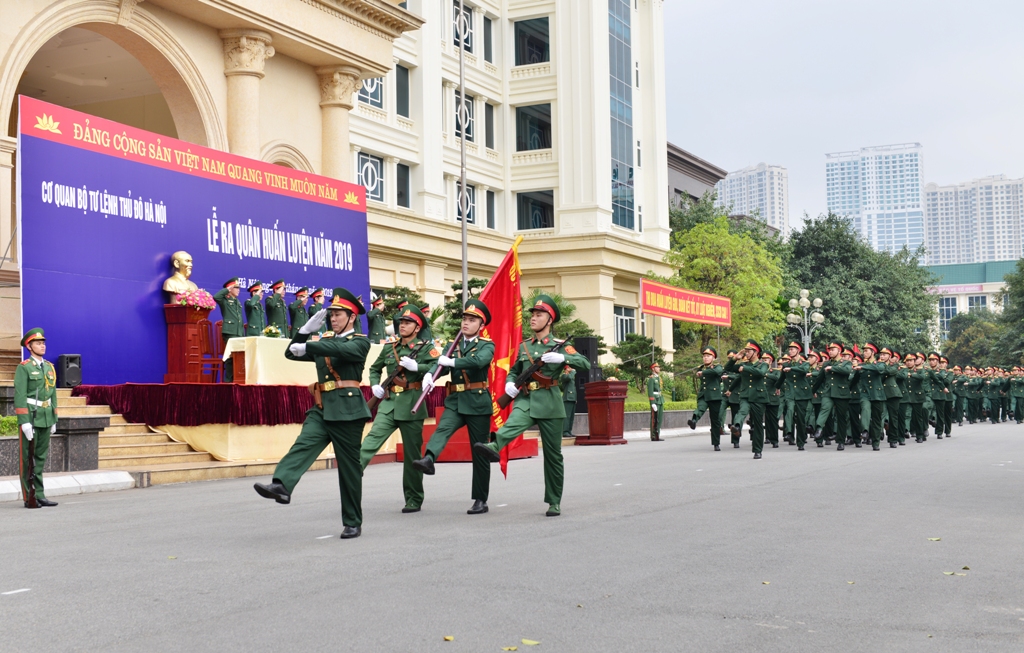 Bộ Tư lệnh Thủ đô Hà Nội: Sôi nổi ra quân huấn luyện năm 2019