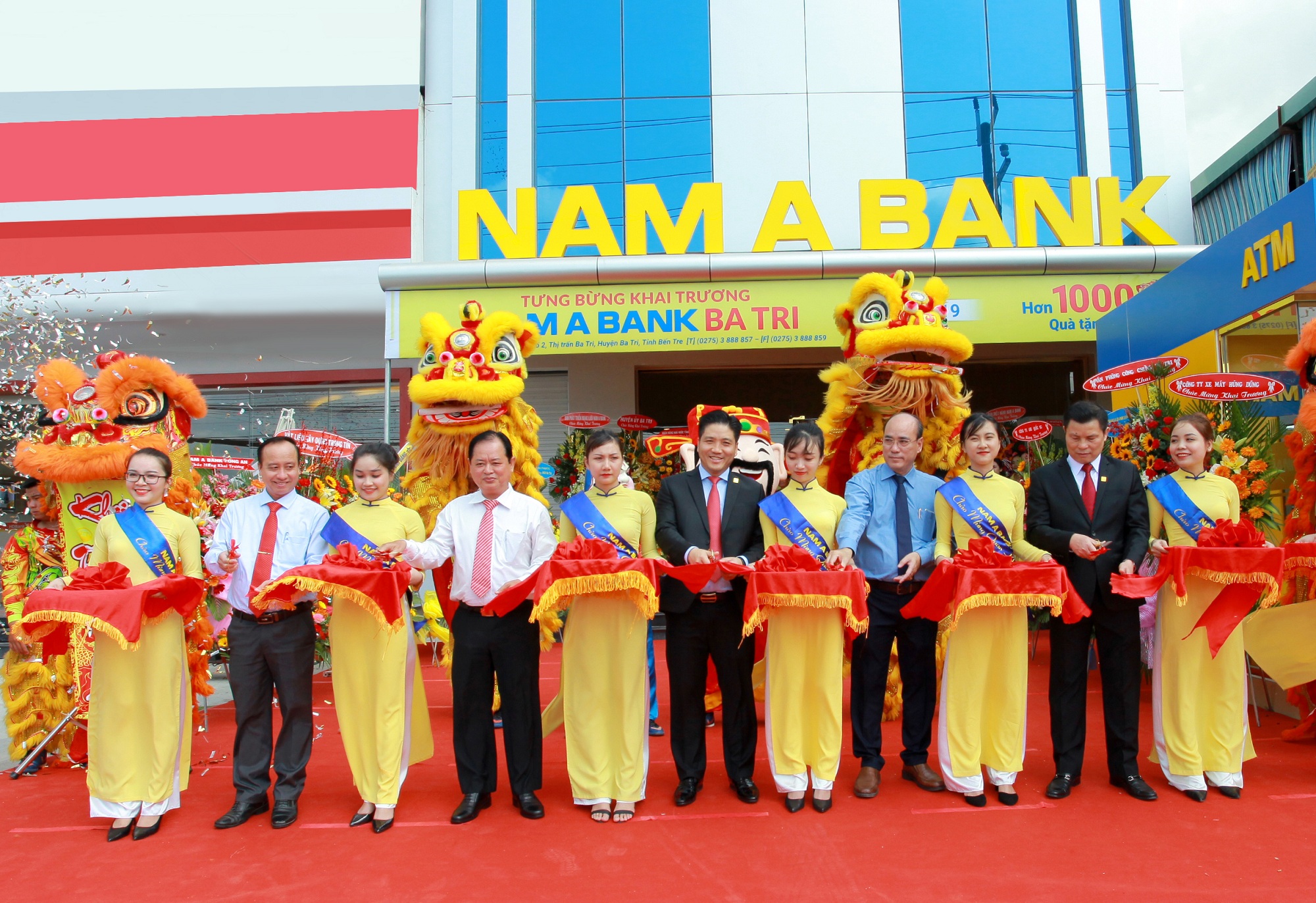 Khai trương Nam A Bank Ba Tri và Nam A Bank Tân Châu