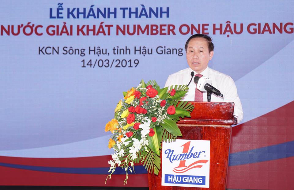 Ông Lê Tiến Châu, Phó Bí thư, Chủ tịch UBND tỉnh Hậu Giang phát biểu tại sự kiện.
