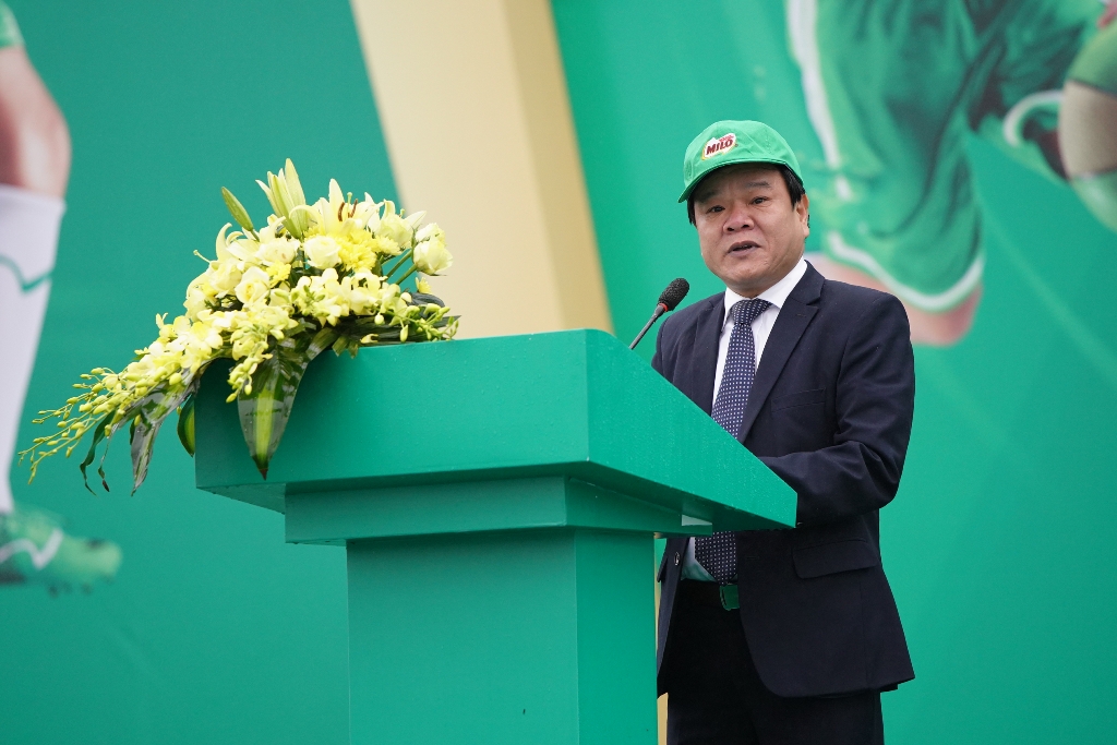 Ông Trịnh Văn Ánh, Tổng biên tập báo Bắc Giang- phát biểu tại ngày hội