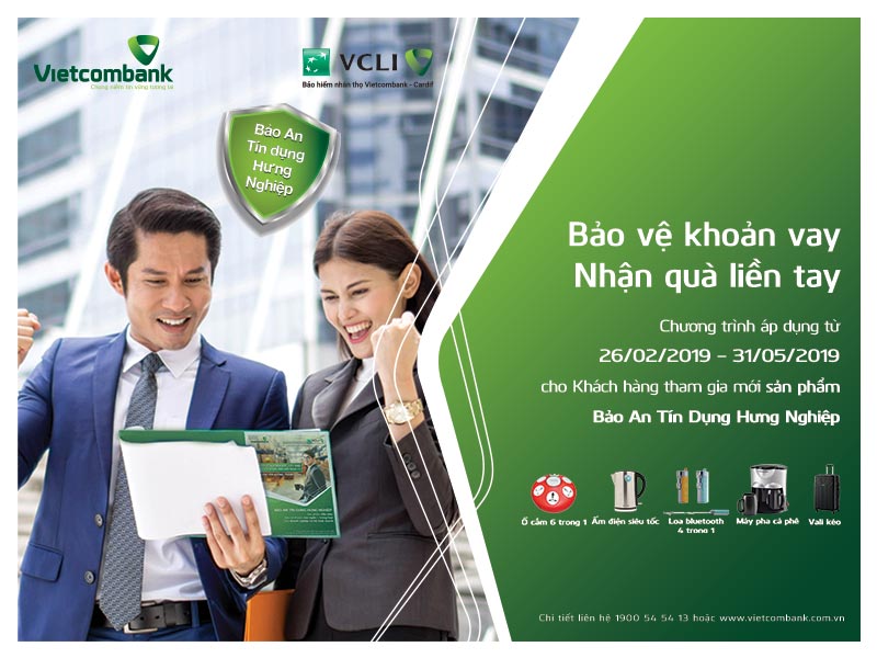 Chương trình tri ân khách hàng “Bảo vệ khoản vay – Nhận quà liền tay” cùng Vietcombank - Cardif