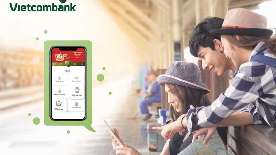 Vietcombank mở rộng triển khai tính năng Đặt vé tàu, xe trên VCBPAY