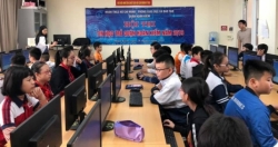 78 thí sinh tranh tài tại Hội thi Tin học trẻ quận Hoàn Kiếm