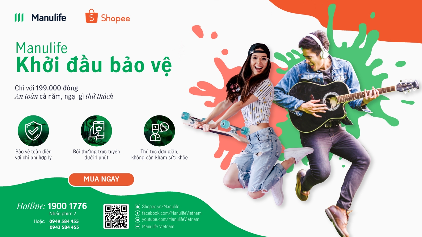 Manulife ra mắt bảo hiểm trực tuyến với phí 199.000 đồng/năm