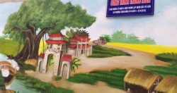 Tranh tường bích họa của thanh niên phường Xuân Đỉnh