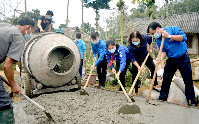 Thanh niên tỉnh Yên Bái khởi công công trình