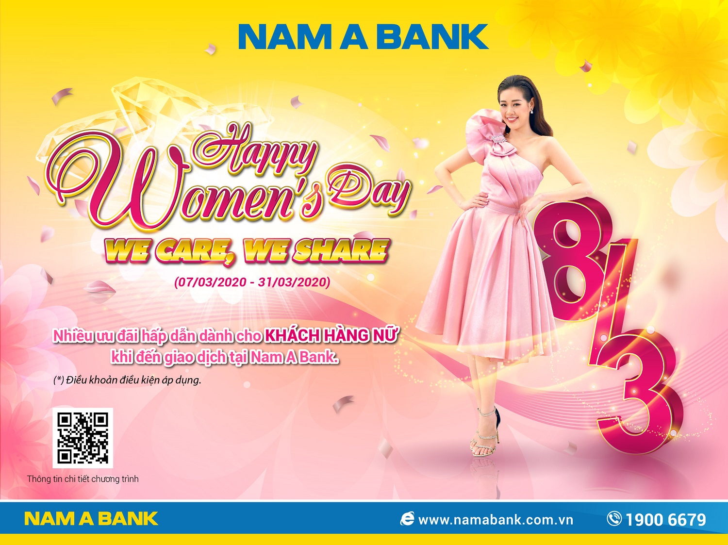 Nam A Bank tung nhiều ưu đãi đặc biệt dành cho phái đẹp dịp 8/3