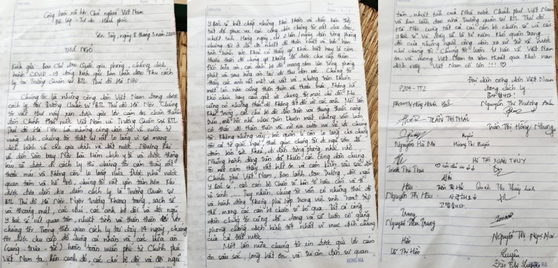 Bức thư ngỏ của công dân cách ly gửi đến cán bộ, chiến sĩ trường Quân sự Bộ Tư lệnh Thủ đô