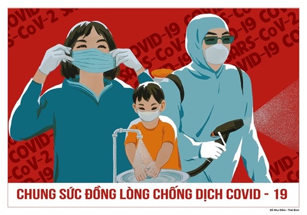 Họa sĩ Việt hào hứng vẽ tranh cổ động phòng, chống dịch Covid-19