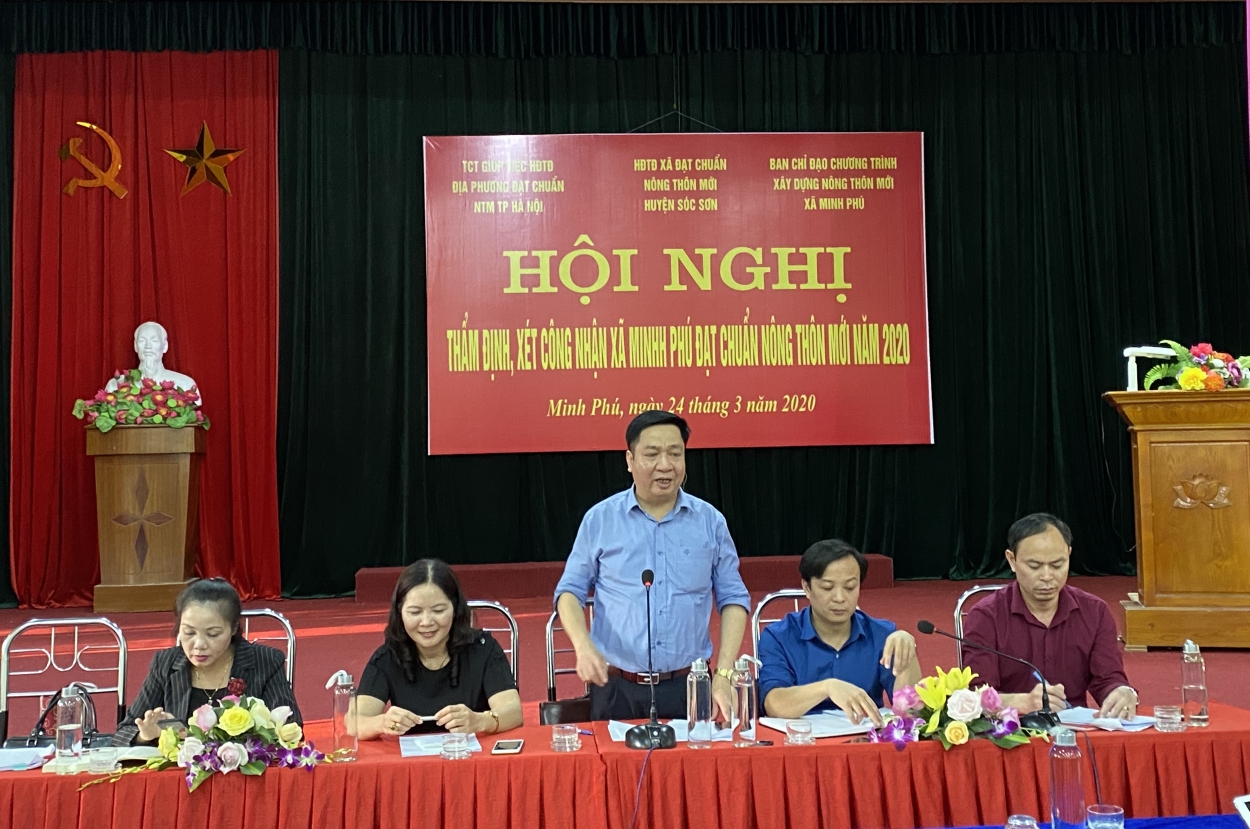 Xã Minh Phú (Sóc Sơn, Hà Nội) đã hoàn thành 19/19 tiêu chí, đạt 100%
