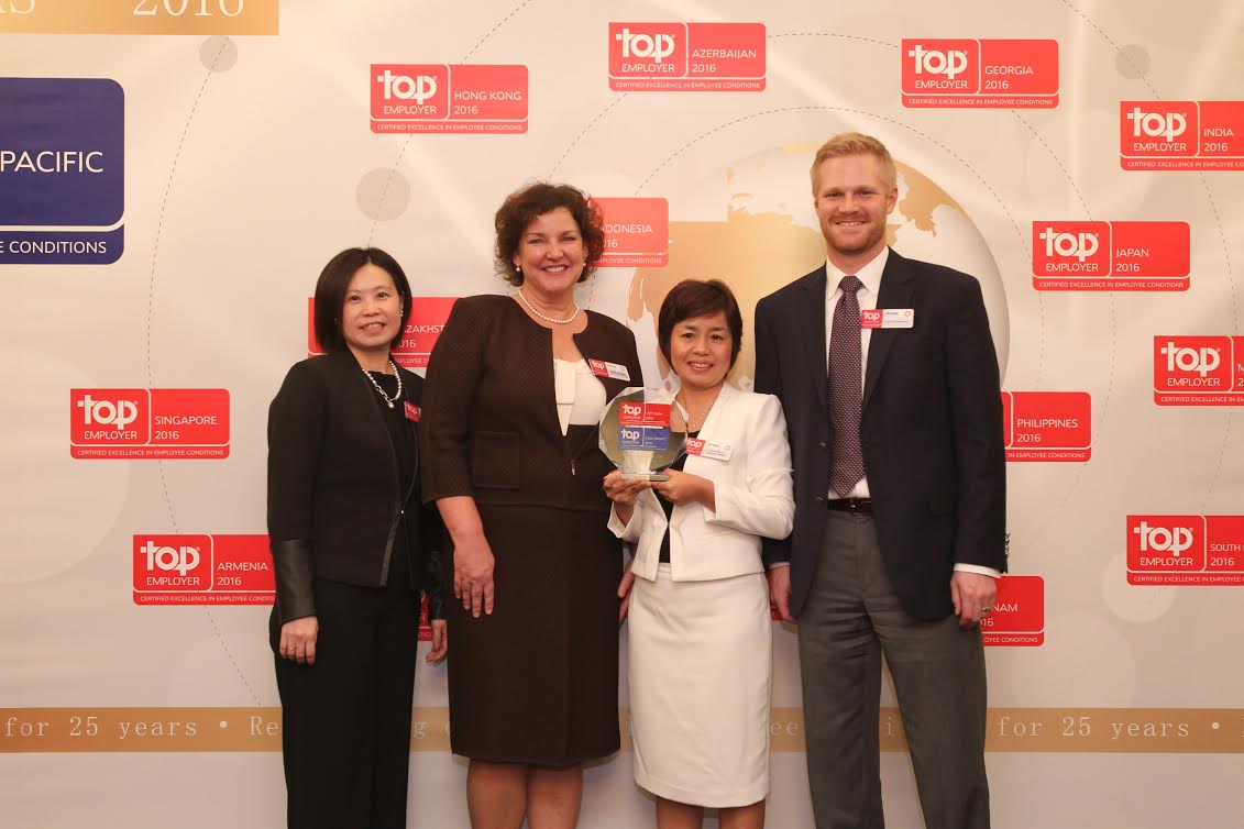 Amway Việt Nam được công nhận là một trong những nhà tuyển dụng hàng đầu Châu Á – Thái Bình Dương năm 2016