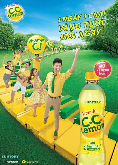 Cty Suntory PepsiCo Việt Nam chính thức ra mắt sản phẩm C.C.Lemon - nước giải khát giàu Vitamin C