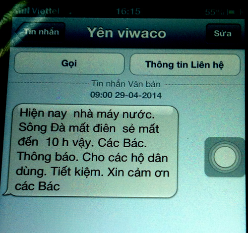 Dân phường Định Công “khóc” vì bị cắt nước sạch
