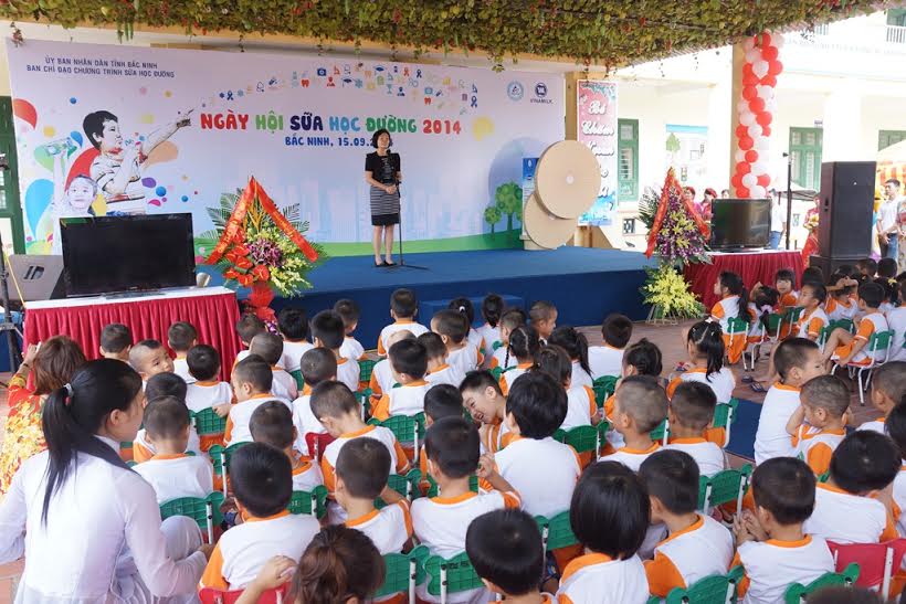 Bắc Ninh chính thức triển khai chương trình Sữa học đường đến tất cả các trường mầm non