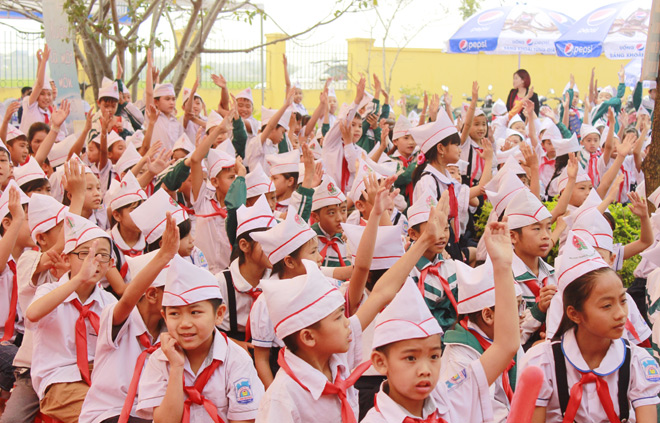 Hàng nghìn học sinh huyện Thanh Oai sôi nổi tham gia Ngày hội 