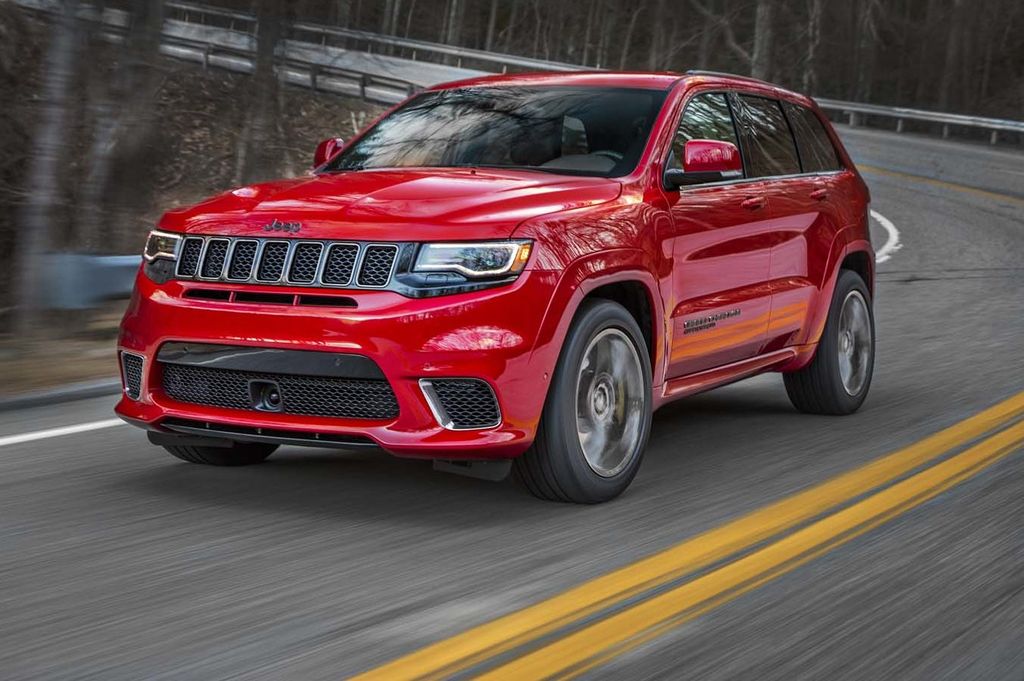 Jeep Grand Cherokee Trackhawk mạnh 707 mã lực, dẫn động 4 bánh