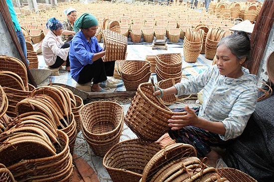 Giới thiệu tinh hoa làng nghề mây tre đan Phú Vinh nức tiếng của Hà Nội tại đình Kim Ngân