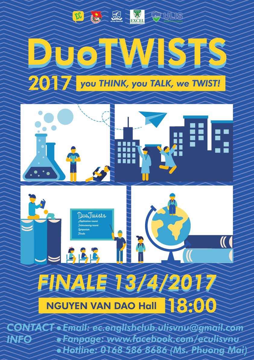 Chung kết cuộc thi hùng biện tiếng Anh DuoTWISTS 2017