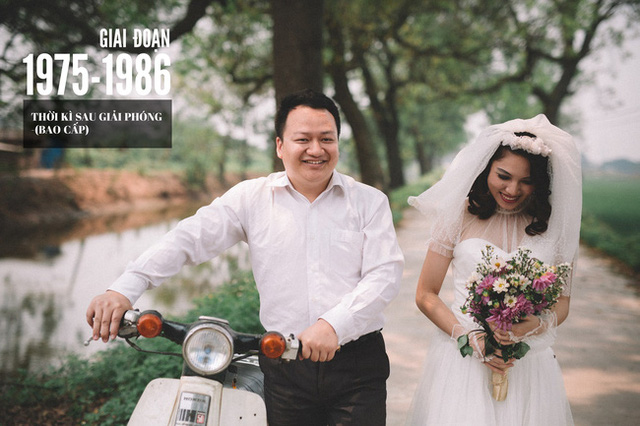 Trọn bộ ảnh cưới tái hiện lại các đám cưới Việt Nam 100 năm qua gây sốt cộng đồng mạng