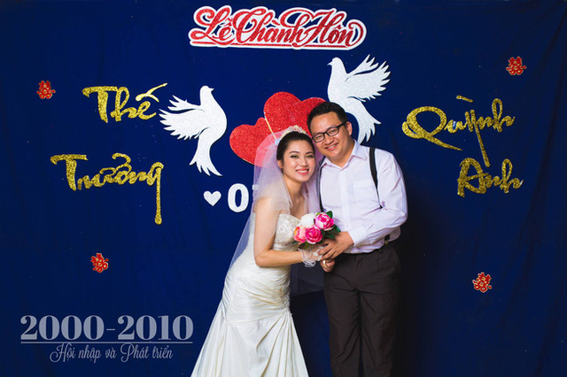 Trọn bộ ảnh cưới tái hiện lại các đám cưới Việt Nam 100 năm qua gây sốt cộng đồng mạng