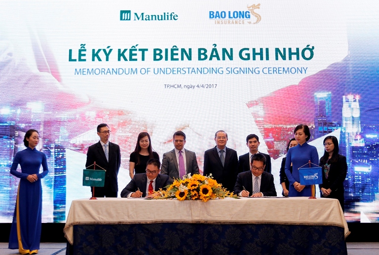 Manulife Việt Nam và Bảo hiểm Bảo Long ký kết Biên bản Ghi nhớ hợp tác