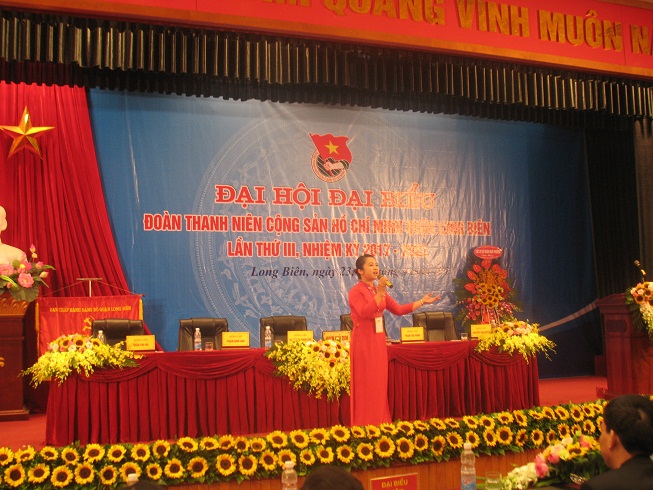 31 đồng chí được bầu vào Ban chấp hành Đoàn Thanh niên quận Long Biên nhiệm kỳ 2017 - 2022