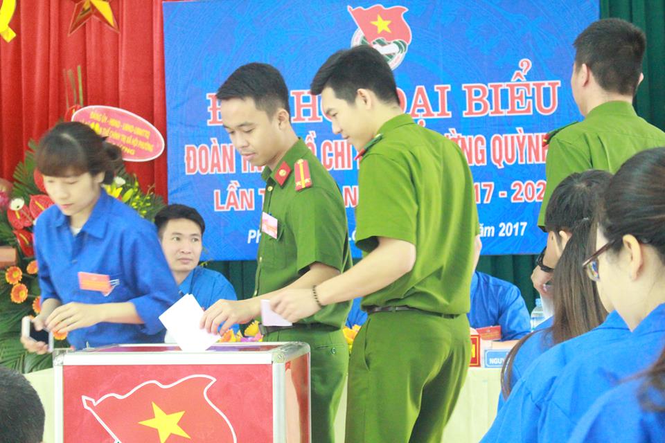 Đồng chí Lê Thu Hà tái cử chức danh Bí thư Đoàn phường Quỳnh Lôi