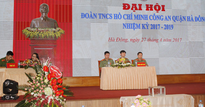 Đồng chí Kiều Mạnh Linh tái cử chức danh Bí thư Đoàn thanh niên Công an quận Hà Đông