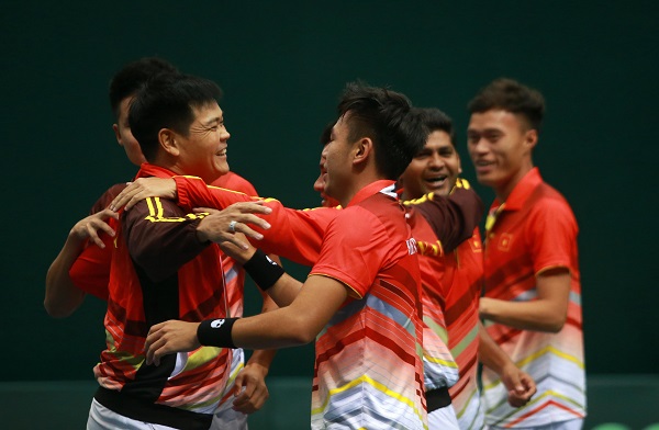 Tuyển quần vợt Việt Nam đã chắc chắn thăng hạng lên Nhóm II