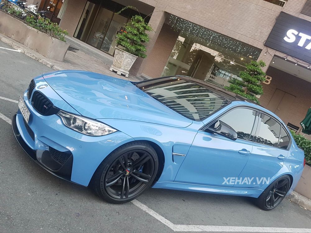 Ngắm BMW M3 sedan màu xanh Yas Marina Blue cực thu hút trên phố Sài Gòn