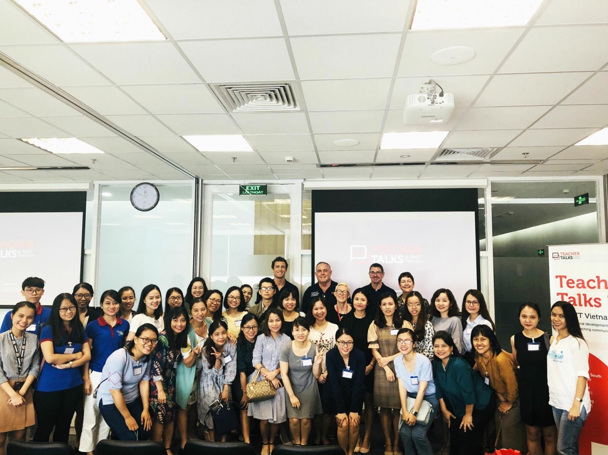Hội thảo Teacher Talks diễn ra cùng ngày tại cơ sở Đà Nẵng đã thu hút đông đảo giáo viên dậy tiếng Anh trên địa bàn thành phố Đà Nẵng