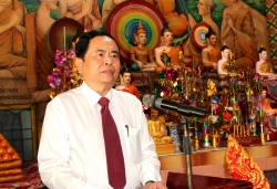Chủ tịch TƯ MTTQ Việt Nam chúc tết Chôl Chnăm Thmây năm 2019 đến đồng bào Khmer