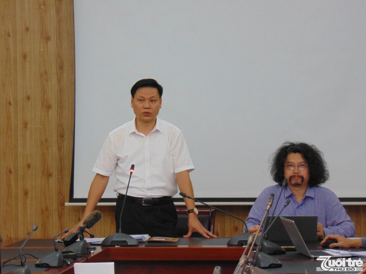 Ông Ngô Tất Thắng, Phó Chánh Văn phòng Điều phối nông thôn mới Trung ương phát biểu tại buổi họp báo