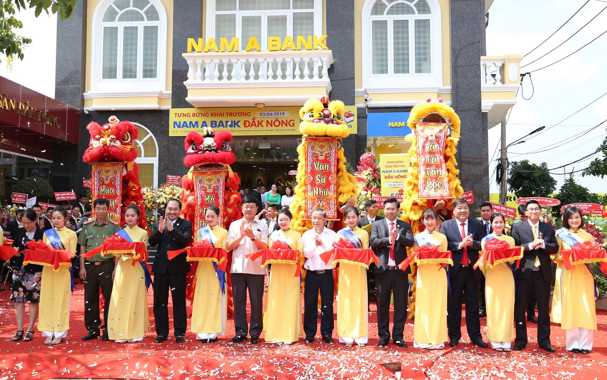 Nam A Bank khai trương liên tiếp hai chi nhánh mới tại Đắk Nông và Long An