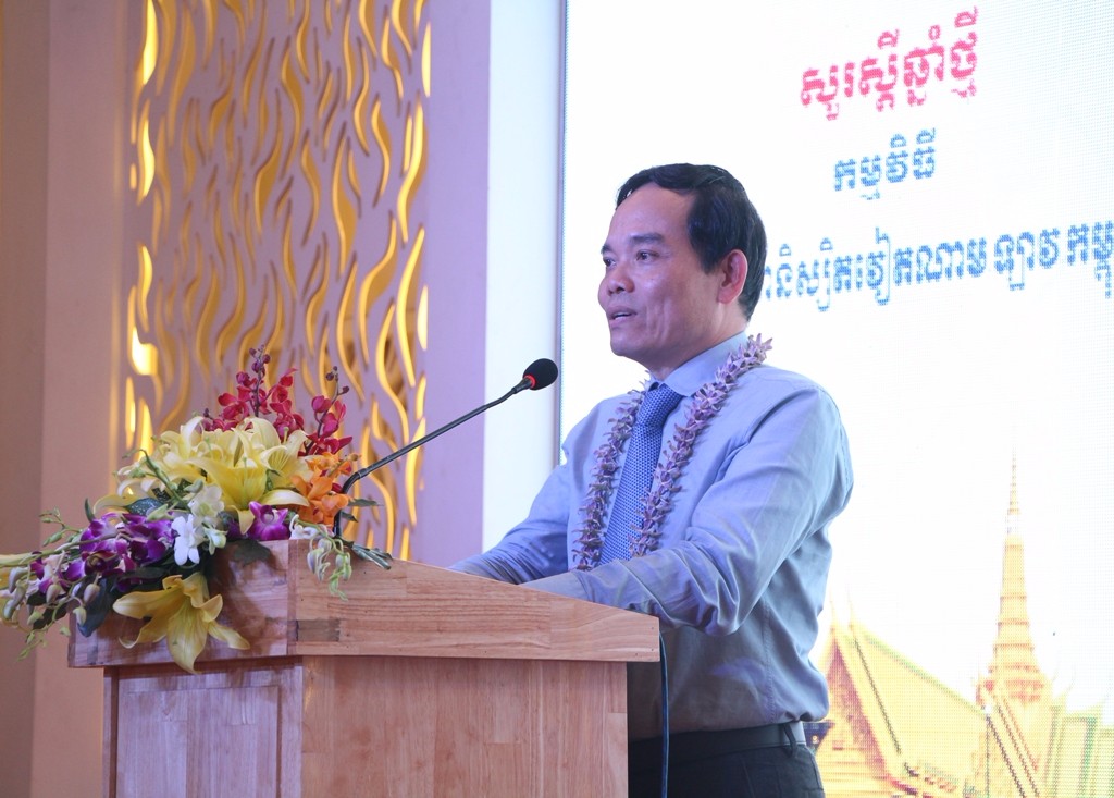 Phó Bí thư Thường trực Thành ủy, ông Trần Lưu Quang phát biểu tại buổi lễ