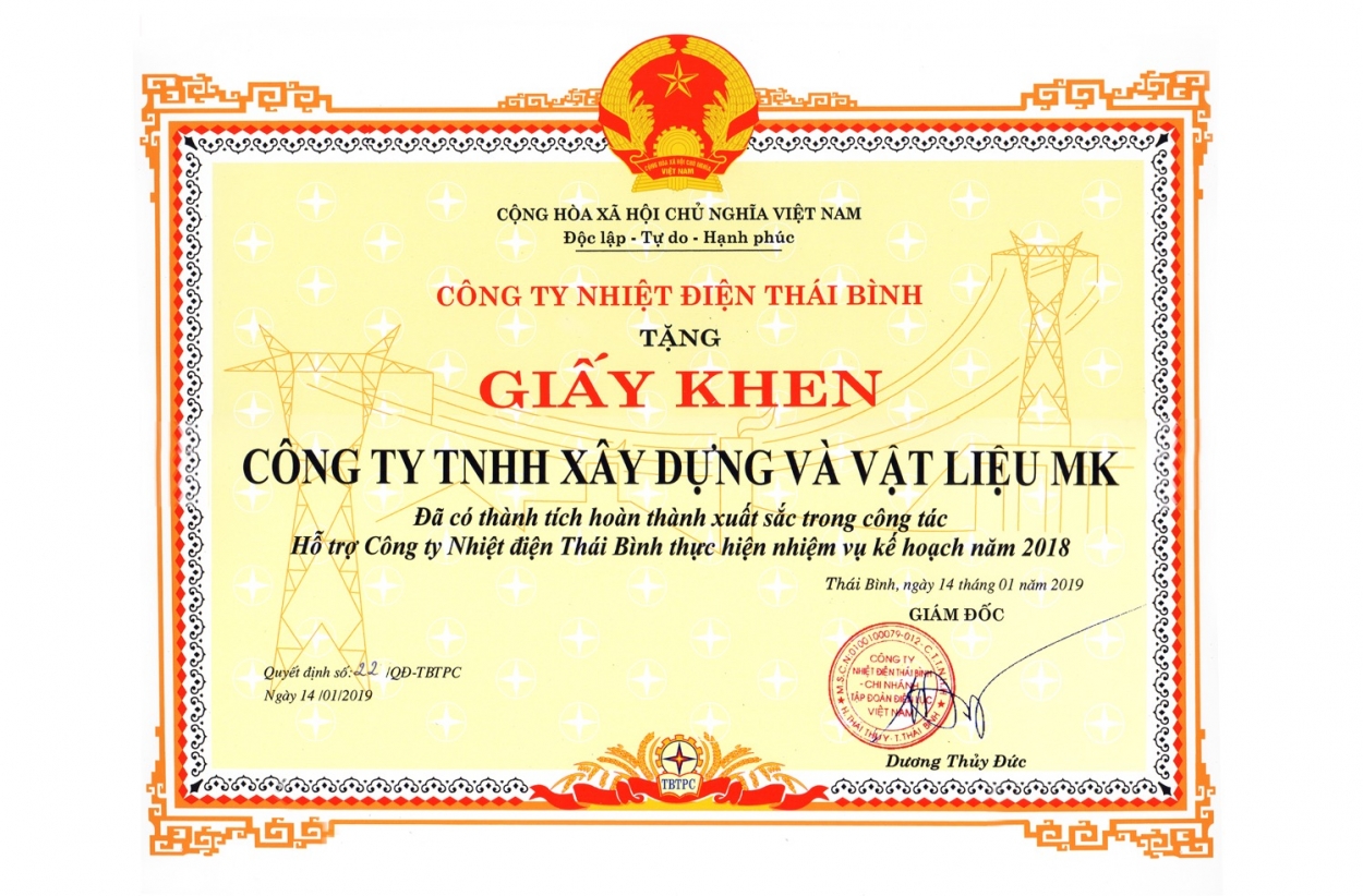 Từng bước khẳng định thương hiệu xây dựng và vật liệu MK