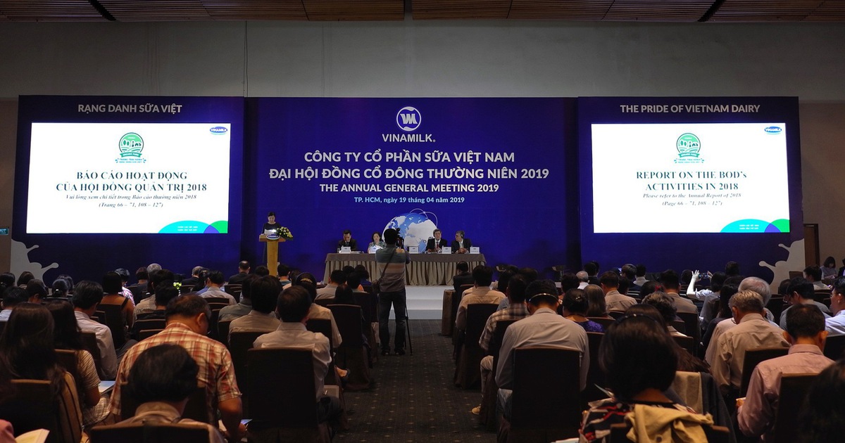 Đại hội cổ đông thường niên năm 2019 của Công ty cổ phần Sữa Việt Nam ngày 19/4/2019.