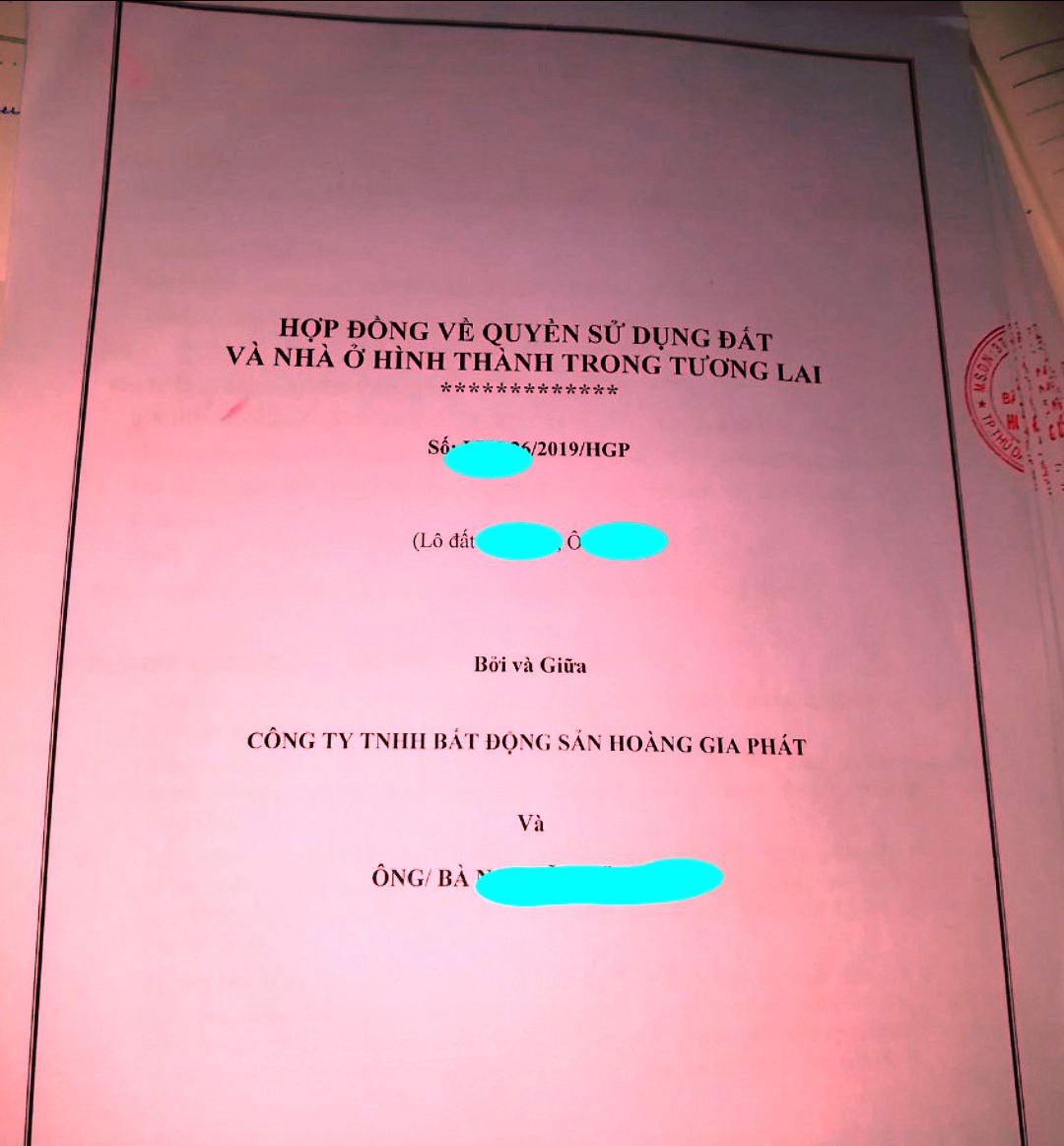 Nhiều hợp đồng đã được chủ đầu tư ký kết với khách hàng và tận thu lên đến 65%