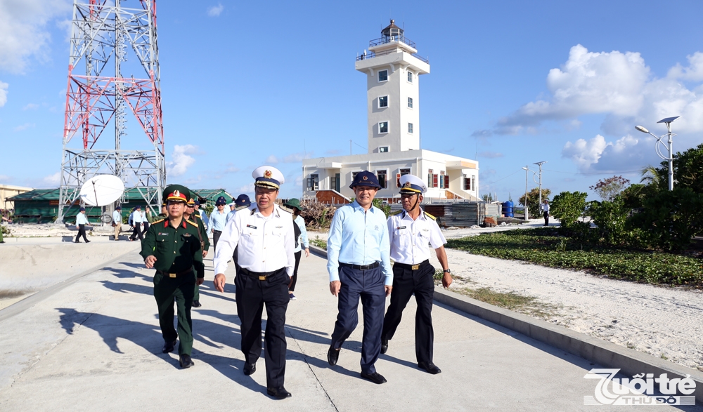 Trong hành trình, Đoàn đã thăm 5 đảo chìm: Đá Nam, Đá Thị, Đá Đông A, Đá lớn C, Cô Lin; 5 đảo nổi: Song Tử Tây, Sơn Ca, Nam Yết, Sinh Tồn, Trường Sa Lớn thuộc huyện đảo Trường Sa và Nhà giàn DK1/16 Phúc Tần.