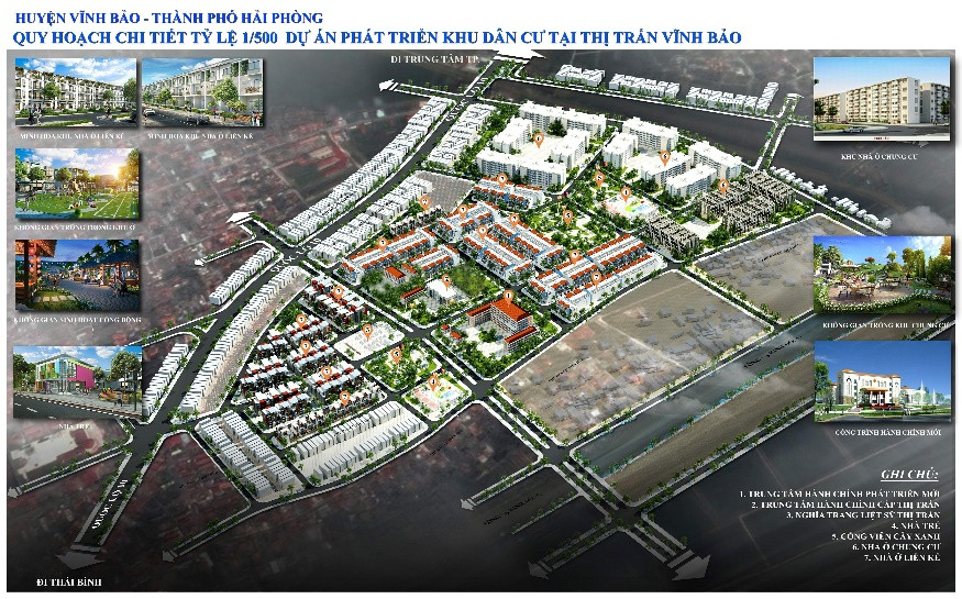 Hải Phòng: Công bố Đồ án quy hoạch chi tiết Dự án phát triển Khu dân cư tại thị trấn Vĩnh Bảo
