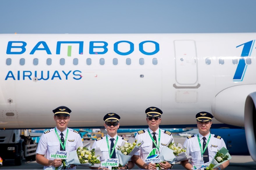 Bamboo Airways đón chuyến bay quốc tế đầu tiên từ Hàn Quốc