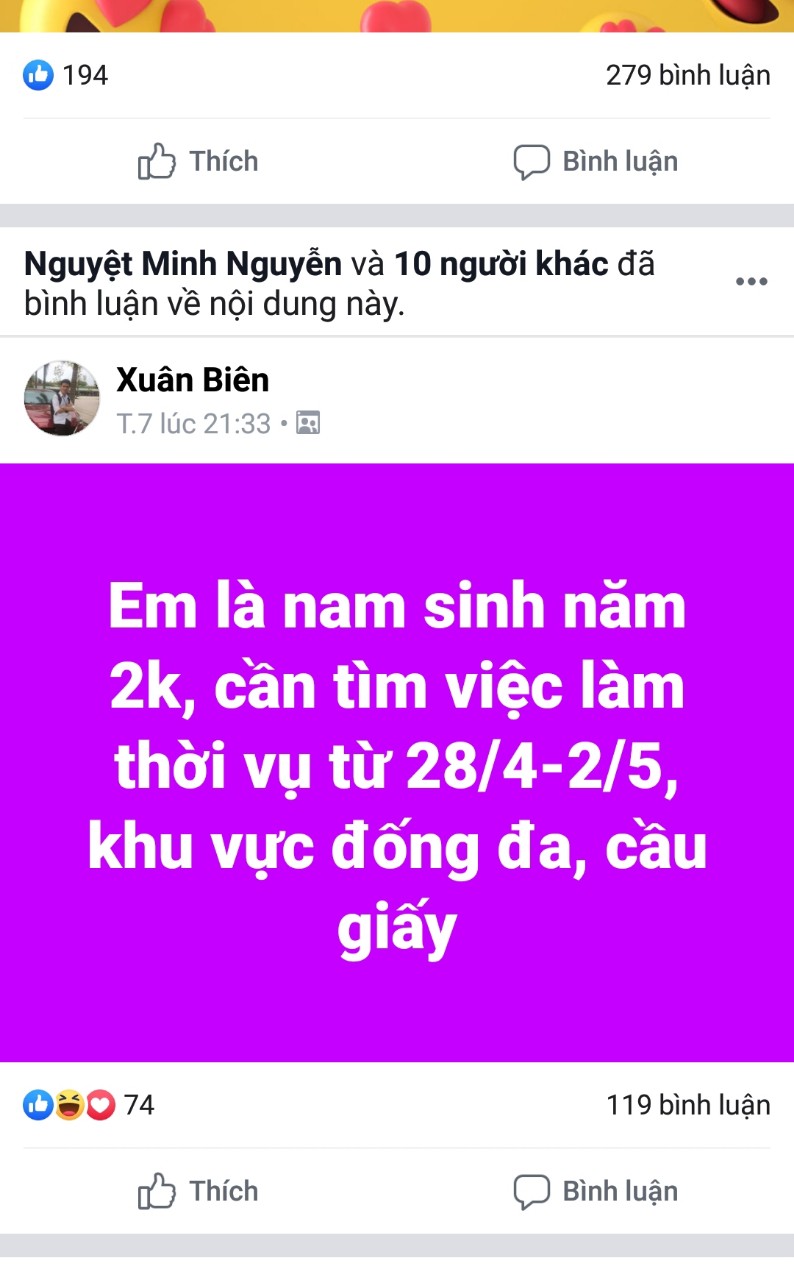 Những người trẻ đi “cày” ngày nghỉ lễ